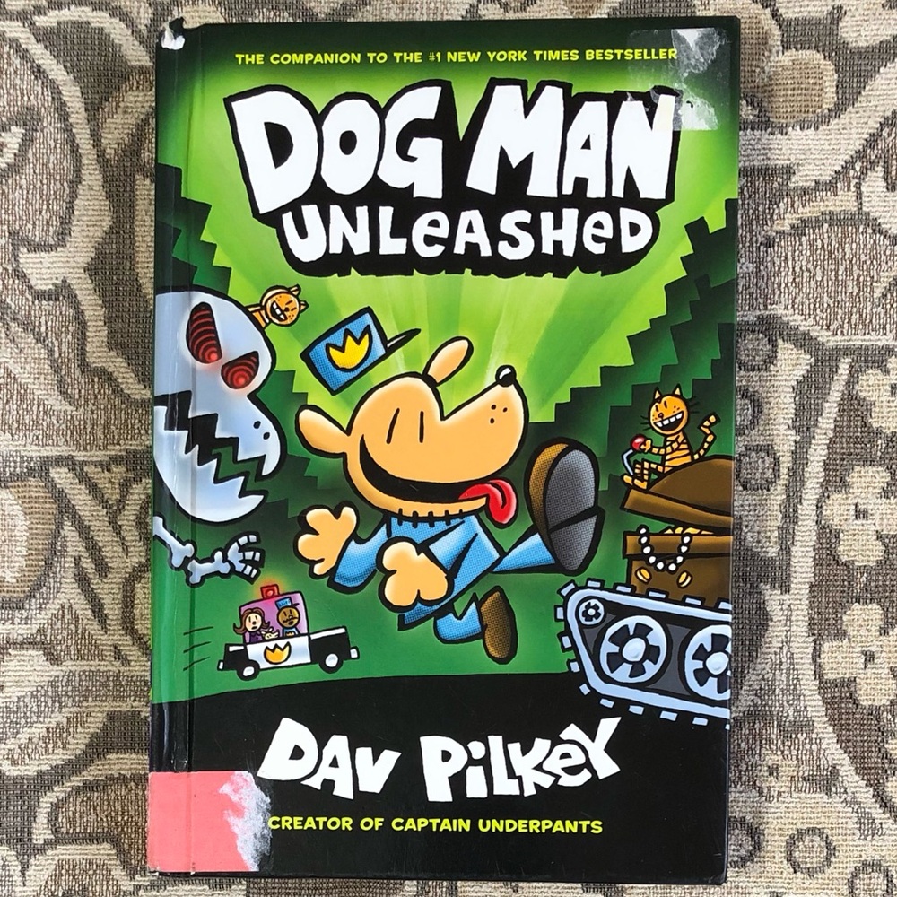 4/$20 Dog Man Unleashed by Dav Pilkey Hardcover Book